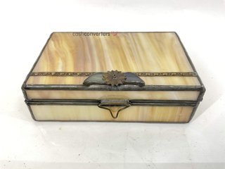 objetos insolitos caja marmol vintage caja marmol vintage