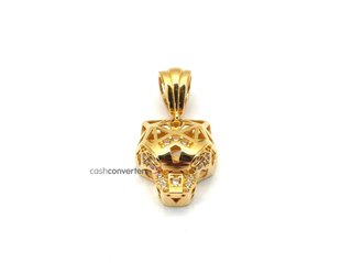 colgante oro 18k con piedra con circonita