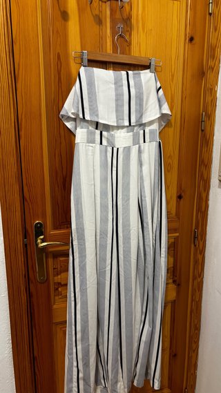 Vestido largo de rayas
