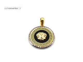colgante oro 18k con piedra con circonita