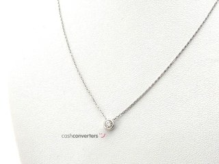 gargantilla oro 18k con piedra con circonita 21cm