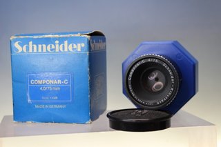 Objetivo vintage, lente de ampliación. Schneider - Kreuznach Componar-C 75 mm f:4.