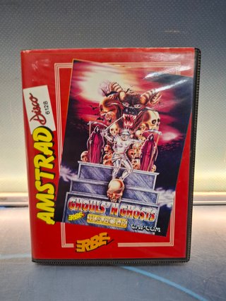 Videojuego Amstrad: Ghouls 'N Ghosts. Capcom, ERbe. Disco 6128.