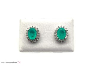 pendientes plata 925mm con piedra con circonita