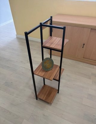 Mesita Auxiliar Estilo Industrial