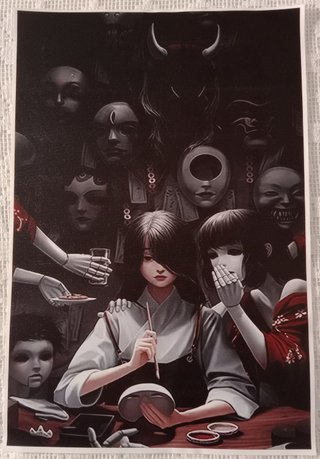 Poster Lienzo Máscaras Nohmen 30x45 cm