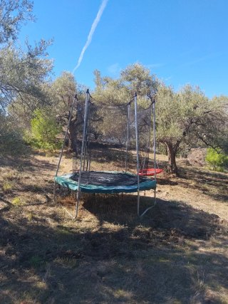 Trampolino con Rete di Sicurezza