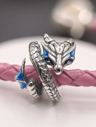 CHARM "Dragón del Fuego" Plata S925 Ref, CH61. Cir