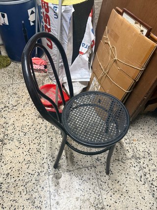 Sedia da bar in legno nero