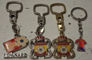 Lote de 4 Llaveros España Mundial 82