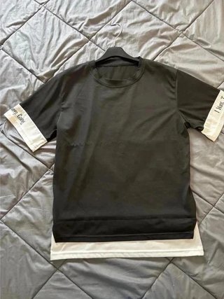 Camiseta negra oversize I Want To Keep Going S