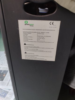 Stufa a Gas Infrarosso Green Gear
