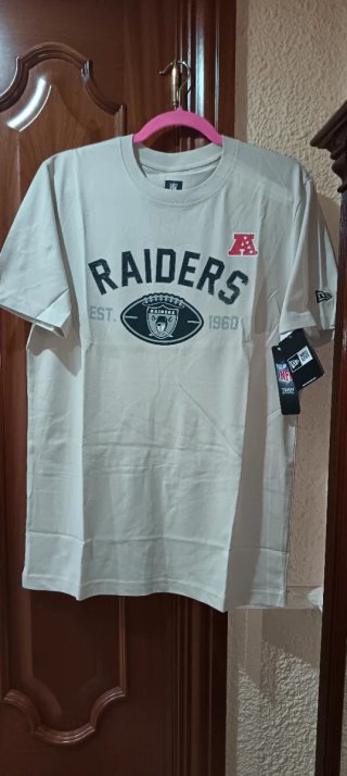Camiseta New Era Raiders Beige Talla M