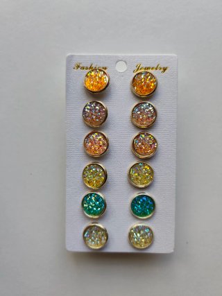 Set de 6 pares de pendientes