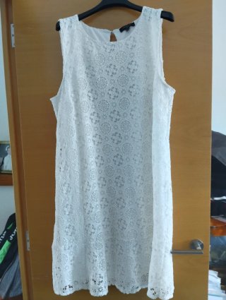 Vestido Blanco de Encaje Concept