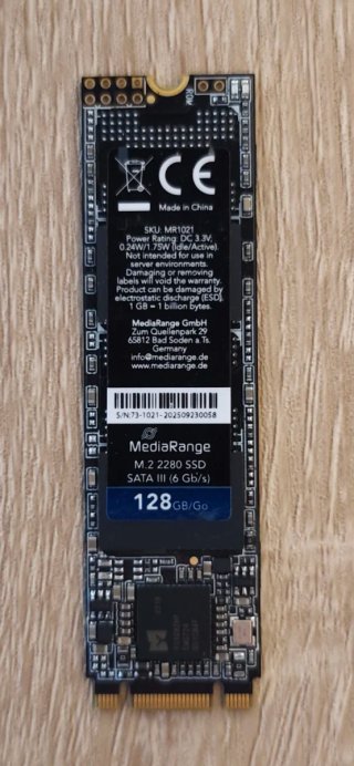 SSD MediaRange M.2 2280 128GB