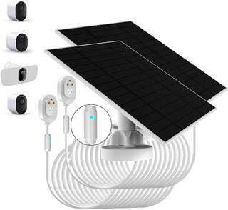 LIFEMOI Panel Solar 6W 6V Ip66 Arlo 2 Pack