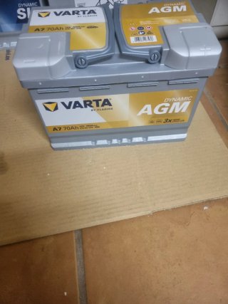 Batería Varta AGM A7 70Ah
