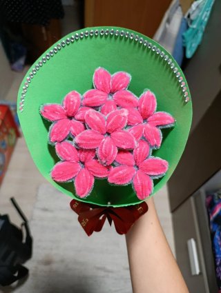 Ramo de flores artesanal