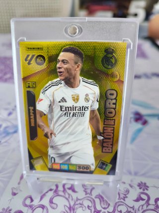 Carta Panini Mbappé Balón de Oro