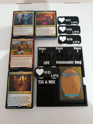 (MTG) 4 Barajas Commander Listos para jugar Cartas
