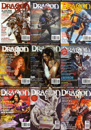 (SI ENVIO) REVISTA DRAGON COLECCION 9 NUMEROS ROL