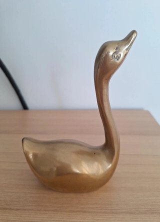 Portablocnotes Cigno di Bronzo Massiccio