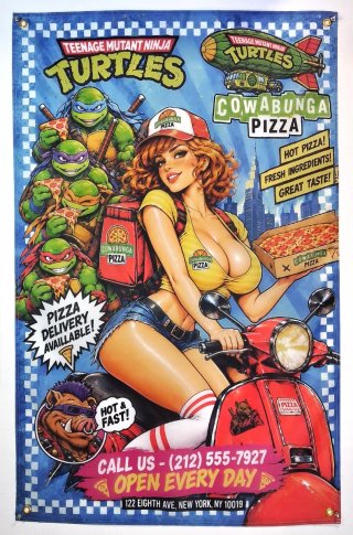 Bandera 140cm Teenage Ninja Turtles