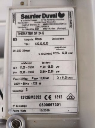 Placa electrónica Saunier Duval Thematek SF 24 E