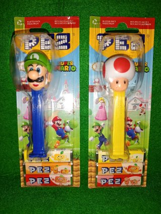 Lote 2 dispensadores pez Luigi y toad