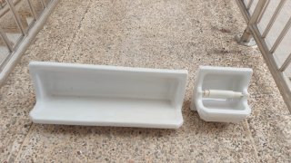 Set de 2 Accesorios de Porcelana para Baño