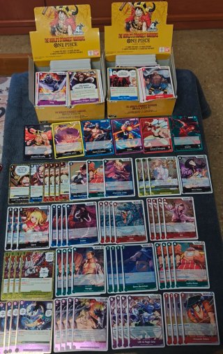 2 Cajas One Piece Card Game + Cartas Raras+lideres