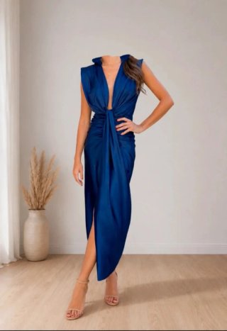 Vestido de fiesta azul