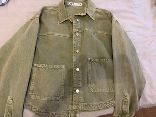 Chaqueta Vaquera Zara Verde Oliva