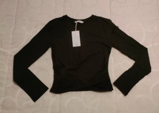 Camiseta negra Mango Talla S