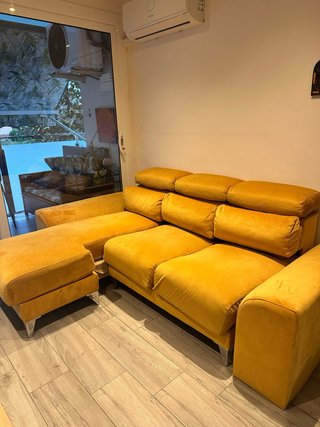 Sofá Chaise Longue Amarillo