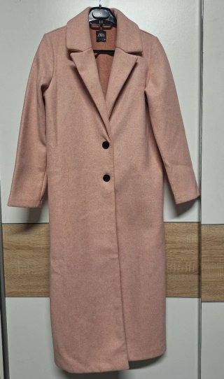 Abrigo Zara Woman Rosa Talla S