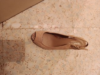 Zapatos Marypaz Beige Tacón Serpiente