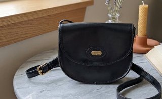 Bolso bandolera vintage Leyva negro