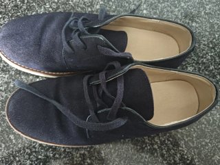 Zapatos de niño azul marino