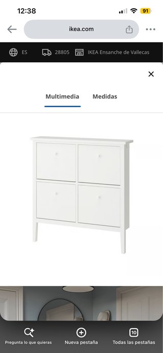 Zapatero IKEA Blanco