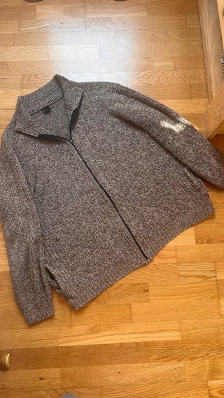 Chaqueta de punto marrón XXL