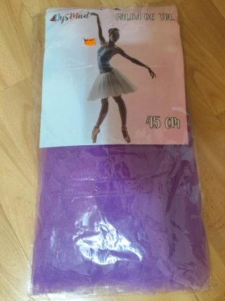 Falda de tul morada DysMad 45 cm