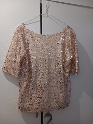 Camiseta de Lentejuelas Rosa