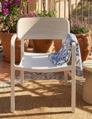 Set de 2 sillas blancas