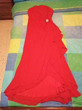 Vestido de fiesta largo rojo