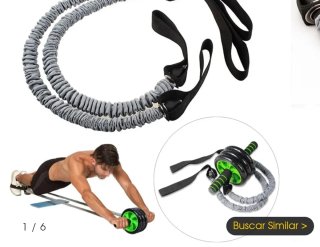 Rueda Abdominal con Bandas Elásticas