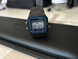 Reloj  F-91W Negro Digital
