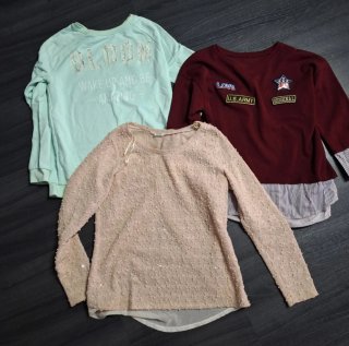 Lote 3 prendas: 2 sudaderas y 1 jersey Talla M