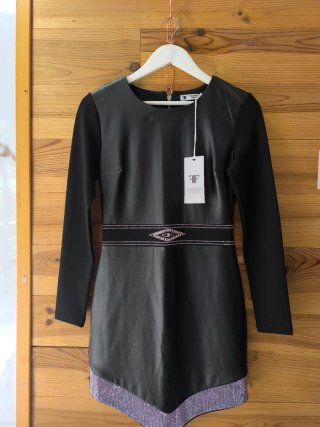 Vestido de fiesta negro F.F. Fashion